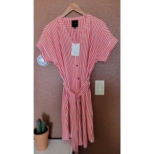 Alex Marie Lauren knit button-down dress size L-NWT!